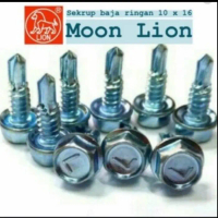SPECIAL Baut Baja Ringan 10x16 MOON LION/ Roofing Putih 10X16 MOON LION