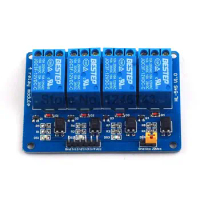 10pcs New 4 Channel Relay Module relay expansion board 12V 24V Low level triggered 4 way relay module for arduino