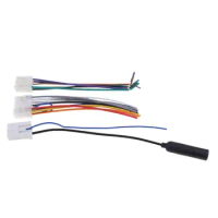 Car Stereo CD Player Wiring Harness Speaker Accessories &amp; Antenna Adapters fit for Cyan / Corolla Excellent Materials