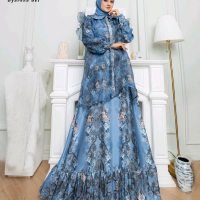 Syarena Set Gamis set dengan outer cantik