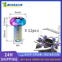 For Fixing Disc Brake Rotor T25 Bolt M5x10 Disk Brake Rotor Titanium Bolts Upgraded Titanium Alloy Screw for Electric Scooter