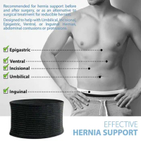 Hernia Belt for Men Women Breathable Hernia Belt Waist Support Belt for Umbilical Hernias Belly Button Hernias