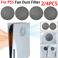 For PS5 Fan Dust Filter Breathable Ventilation Dustproof Mesh Case Cover for Playstation 5 Slim Game Console Game Accessories