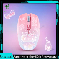 Razer Sanrio Hello Kitty 50th Anniversary Limited Edition Pink Wireless Mouse Dual Modes HyperSpeed 2.4GHz Wireless + Bluetooth