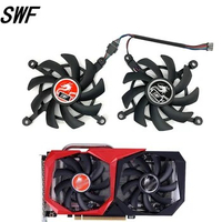 2PCS/lot 4Pin RTX 2060 2060SUPER Replace for COLORFUL GeForce GTX 1660Ti 1650 1660 SUPER Graphics Card Cooling Fan
