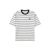 【GIORDANO 佐丹奴】男裝小小兵聯名條紋短袖上衣 minions系列(70 黑X白)