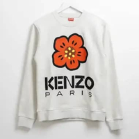 Sweater KENZO BIG BOKE FLOWER RED GREY SWEATSHIRT 100% ORIGINAL Size S