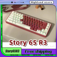 Story65R3 Wireless Mechanical Keyboard Kit 3-mode 65key Kits Aluminum CNC Gasket Bluetooth Office Gaming Mechanical Keyboard Kit