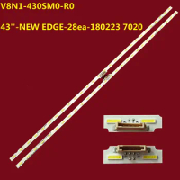 10PCS LED Backlight Strip 28lamp For V8N1-430SM0-R0 43''-NEW EDGE-28ea UE43N5510AU UE43N5540AU UE43N5570AU UE43NU7020 UE43NU7022