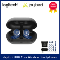 Logitech JayBird RUN True Wireless Bluetooth Sports Headphones Stereo Waterproof In-Ear Noise Cancelling Running