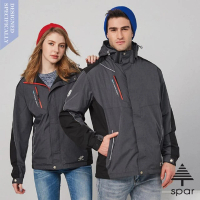 【SPAR】男女 防水透濕保暖連帽外套.輕便休閒風衣.運動夾克(P238701 灰色)