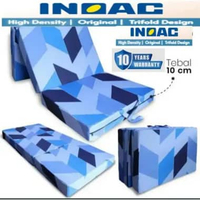 SKY - Kasur Busa Lipat 3 INOAC Garansi 10 Tahun PREMIUM HIGH DENSITY FOAM TEBAL 10 CM LURUS 70x200x1