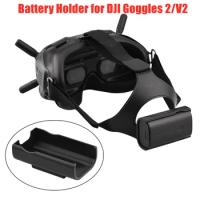 Battery Holder for DJI Avata/FPV Combo Goggles 2/V2 Drone Flying Glasses Battery Storage Case Clip Head Bracket