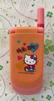【震撼精品百貨】Hello Kitty 凱蒂貓~三麗鷗 KITTY 大哥大/摺疊手機玩具-紅#72559