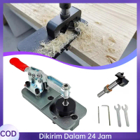 1set 35mm Bor Lubang Mata Bor Lubang Kayu Bor Engsel Pintu Pelubang Plong Pembolong Hinge Jig Drill 