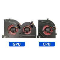 สำหรับ MSI GS63/GS63VR MS 17B1/MS 17B2/MS 17B4 MS 16K2/MS 16K3/MS 16K4 GS73/GS73VR พัดลมระบายความร้อ