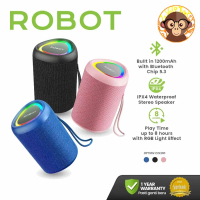 Speaker Robot RB120 Bluetooth 5.3 RGB Waterproof IPX4 1200mAH Portable TWS Original
