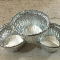 Aluminium Model Cup Rx-1406 - @100Pcs - Wadah Aluminium Foil Cup Rx 1406 Terlaris