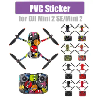 For DJI Mini 2 SE Sticker Waterproof PVC Drone Body Skin Protective Arm Remote Control Protector for DJI Mini 2 Accessories