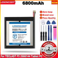 LOSONCOER0 Cycle 100% New 6800mAh H-30137162P Battery for TECLAST F5 2666144 Tablet PC NV-2778130-2S JUMPER Ezbook X1