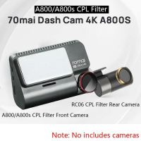 กรอง CPL Dash Cam, 70mai Dash Cam A800s, พร้อม CPL, เข้ากันได้กับ 70mai pro plus +A500s หรือ RC06 กล