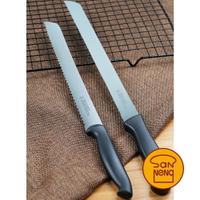 【SANNENG 三能官方】26 30cm鋸刀-黑色塑膠柄 麵包刀 SN4802 SN4807