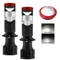 New Product Mini H7 LED Headlight Lens Projector Automobiles Bulb 120W 20000lm Spot Beam Turbo Fan Car Light Lamp Auto Accessory