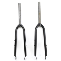 26 27.5 Inch Chrome molybdenum steel bike fork MTB Mountain bicycle Disc Brake Fork Can install 4.0 large size tires