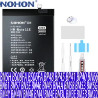 NOHON BN5H battery For Xiaomi Redmi Note 11E P0C0 M4 BM3L BM4Y BN61 BN57 BP48 BP45 BP41 BP40 BN66 BN5E BN46 BN45 BM4R BM4J BM4E