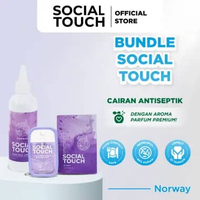 [BUNDLE REFILL + POCKET] Hand Sanitizer Spray Food Grade Social Touch - Norway - Purple