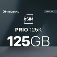 eSIM XL PRIORITAS 125K 125GB/bln 6 Bulan