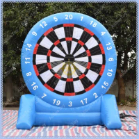 Blue Air Sealed Inflatable Foot Darts Game, 2 Sides Airtight Soccer Darts for Sale