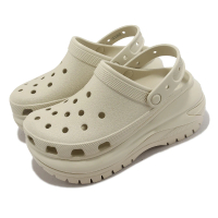 Crocs 涼拖鞋 Classic Mega Crush Clog 男女鞋 骨白色 超厚底 光輪克駱格 卡駱馳(2079882Y2)