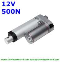 waterproof 12V 100mm 4inch stroke 500N load 6mm/s speed heavy duty linear actuator free shipping
