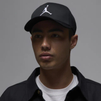 【NIKE 耐吉】U J RISE CAP S CB SPRT 帽子 運動帽 棒球帽 喬丹 黑(HJ0627010)