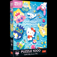 TREFL Premium Jigsaw Sanrio 1000 ชิ้น รุ่น Hello Kitty Summer Vibes (48x68.3cm.) ของแท้ ผลิตและนำเข้
