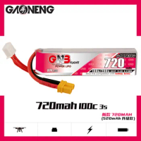1-10Pcs GAONENG GNB 720mAh 3S 100C/200C 11.4V HV XT30U-F Plug Lipo Battery for RC Tinywhoop FPV Frame Kit Tinywhoop Racing Drone