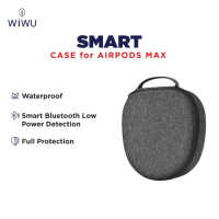 WiWU Smart Case for Airpods Smart Organise Case AirPods Max Hard Case Premium Auto Sleep & Tahan Air