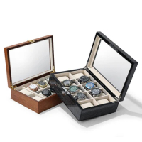 Wooden watch storage box, multiple watch boxes, light luxury watch mechanical jewelry box