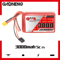 GAONENG GNB 3000mAh 2S 7.4V 5C Lipo Battery With XT30 Plug For FUTABA T16IZ Transmitter TX RX Pack