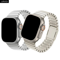 URVOI Link bracelet for Apple Watch Ultra2 titanium band Series 9 8 7 6 SE5 Stainless steel strap for iWatch Magnet buckle 49mm