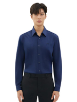 เสื้อเชิ้ตแขนยาว SMOOTH & STRETCH Smart Fit Shirt สีกรมท่า