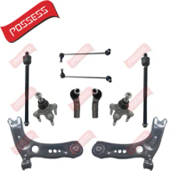 10 Pieces Front Axle Suspension Control Arm Ball Joint Stabilizer Link Tie Rod End Kits For Audi A3 8V 2012-2020