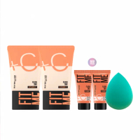 【MAYBELLINE 媚比琳】全新升級！雙倍維他命C FIT ME水啵啵裸妝乳30ml 2入組(裸妝小C管)