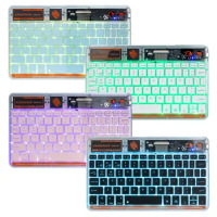 Wireless Transparent Magnetic Keyboard Tablet Laptop Office Mouse Bluetooth Keyboard Transparent Wireless External Rgb Portable