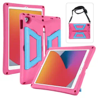 For Apple iPad mini 6 8.3 inch Case 2021 With Strap Pen slot Tablet Cover for ipad Mini 6 Kids Safe EVA Shockproof Protect Shell