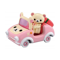 小禮堂 拉拉熊 懶懶熊 TOMICA小汽車 造型敞篷車《R09.粉米》模型.玩具.公仔 4904810-968351