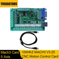 Mach3 USB 5 Axis CNC Motion Control Card Breakout Board Driver Motion Card Controller for Cnc Cutting Engraving Milling Machine
