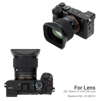 JJC Replaces Sigma LH-582-01 Lens Hood Sigma 56mm F1.4 Reversible Lens Hood Sigma 56mm F1.4 DC DN Lens Camera Accessory