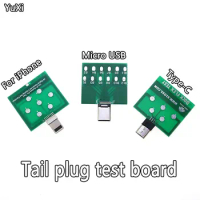 YUXI 1Pcs Micro USB PCB Test Board Charging Dock Flex Tester for iPhone Andorid Type-C Smartphone repair